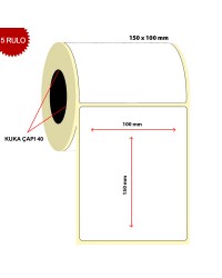 Barkod 100x150 Termal Etiket Eko Termal 250 Sarım 5 Rulo (1250 Adet)&hellip;