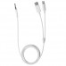 FitPlus Audio MH-CM32 Type-C + Lightning - 3.5mm Aux Ses Aktarım Kablosu