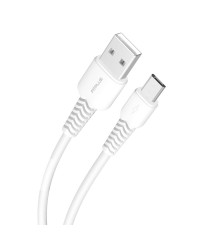 FitPlus Bianca B421 USB - Micro USB Flex Şarj Kablosu 2.4A 1mt&hellip;