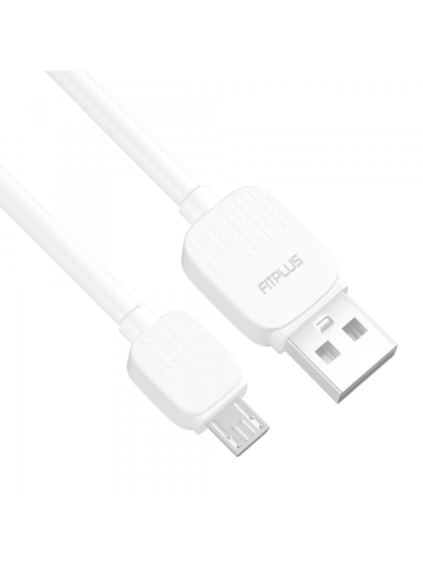 FitPlus Bianca BS-101 Micro USB Data/Şarj Kablosu 2.4A 1mt - Beyaz…