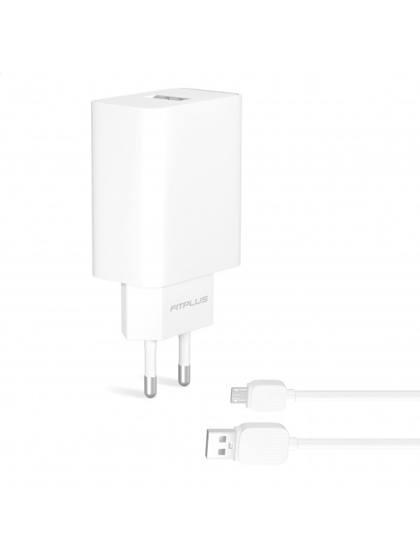 FitPlus Bianca FT-301M QC3.0 Seyahat Şarj Aleti Micro USB Kablo Set 3A…