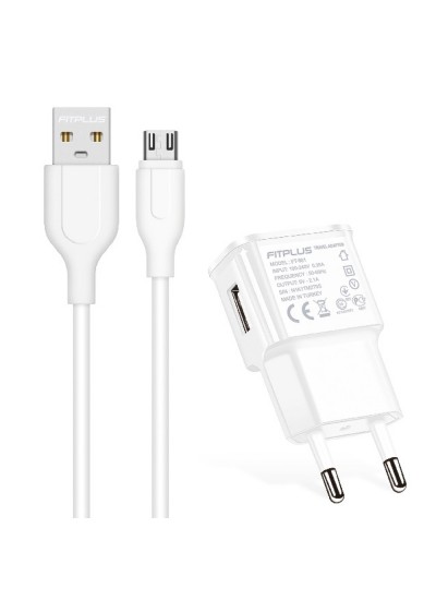 FitPlus Bianca FT-801 Şarj Aleti ve Micro USB Kablo Set 2.1A
