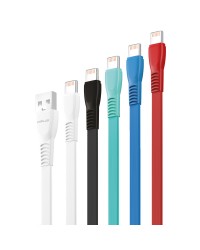 FitPlus Flat FS-402 Lightning Data/Şarj Kablosu 2.4A 1mt…