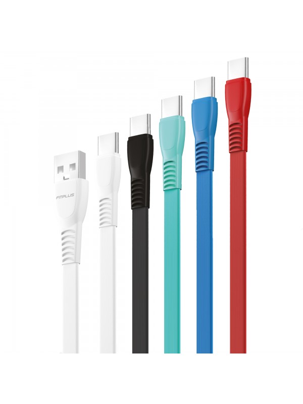 FitPlus Flat FS-403 Type-C Data/Şarj Kablosu 2.4A 1mt…