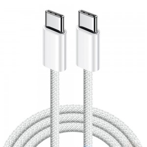 FitPlus IP16K Type-C to Type-C 1mt 60W Örgü Tasarım Hızlı Şarj Kablosu