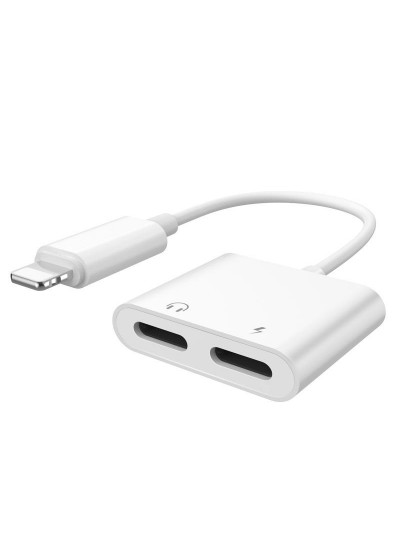FitPlus JBC-016 Lightning Kulaklık ve Şarj Çoklayıcı Splitter Adaptör