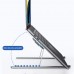 FitPlus Katlanır Alüminyum Notebook Standı Fanlı Ayarlı Laptop Metal Yükseltici Tutucu