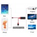 FitPlus Lightning HDMI Kablo HDTV Video ve Şarj Görüntü Aktarım 2mt Kırmızı