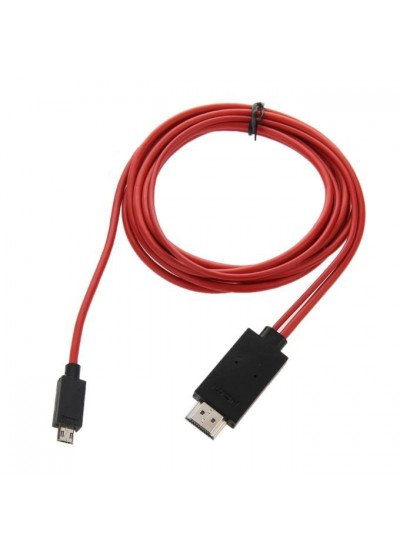 FitPlus Micro USB to HDMI Kablo HDTV Görüntü Aktarım Kablosu 2mt