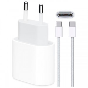 FitPlus PD 35W USB-C Şarj Aleti Type-C to Type-C Kablo Set