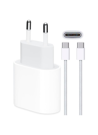 FitPlus PD 35W USB-C Şarj Aleti Type-C to Type-C Kablo Set