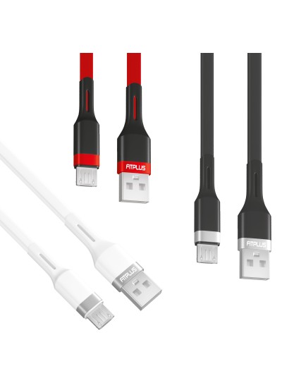 FitPlus Premium PS-301 Micro USB Data/Şarj Kablosu 2.4A 1mt