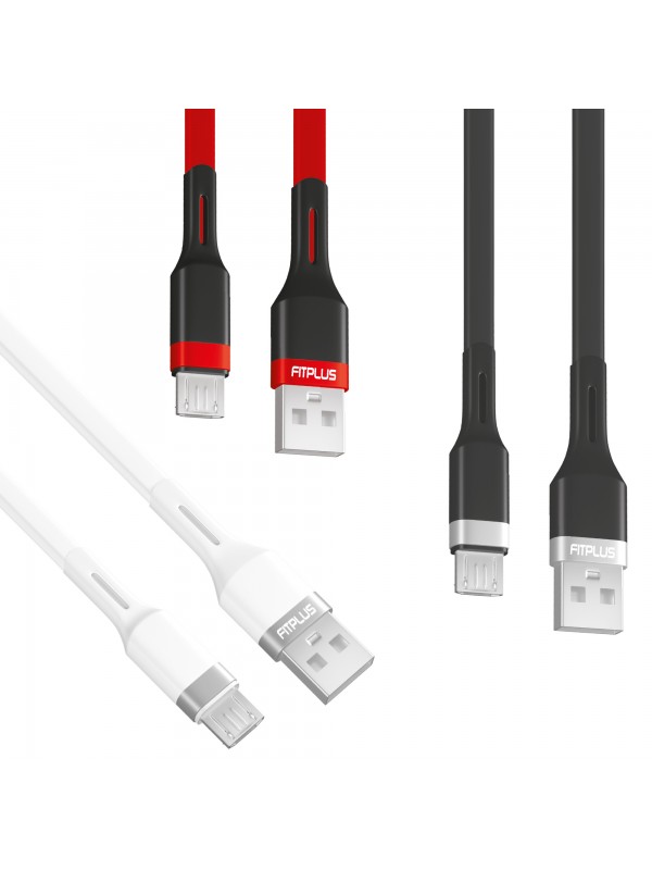 FitPlus Premium PS-301 Micro USB Data/Şarj Kablosu 2.4A 1mt…