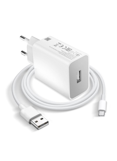 FitPlus Quick Charge 9 QC3.0 Şarj Aleti ve USB-Type-C Kablo Set