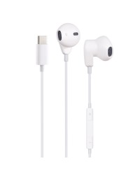 FitPlus Sound ME563-T Type-C Girişli Mikrofonlu Kulak İçi Beyaz Kul…