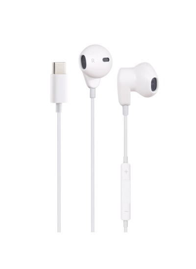 FitPlus Sound ME563-T Type-C Girişli Mikrofonlu Kulak İçi Beyaz Kulaklık