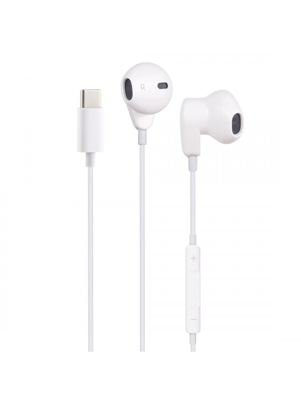 FitPlus Sound ME563-T Type-C Girişli Mikrofonlu Kulak İçi Beyaz Kul…