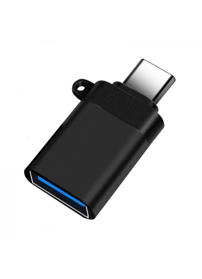 FitPlus USB to Type-C Çevirici OTG Adaptör USB3.0/Type-C - Siyah